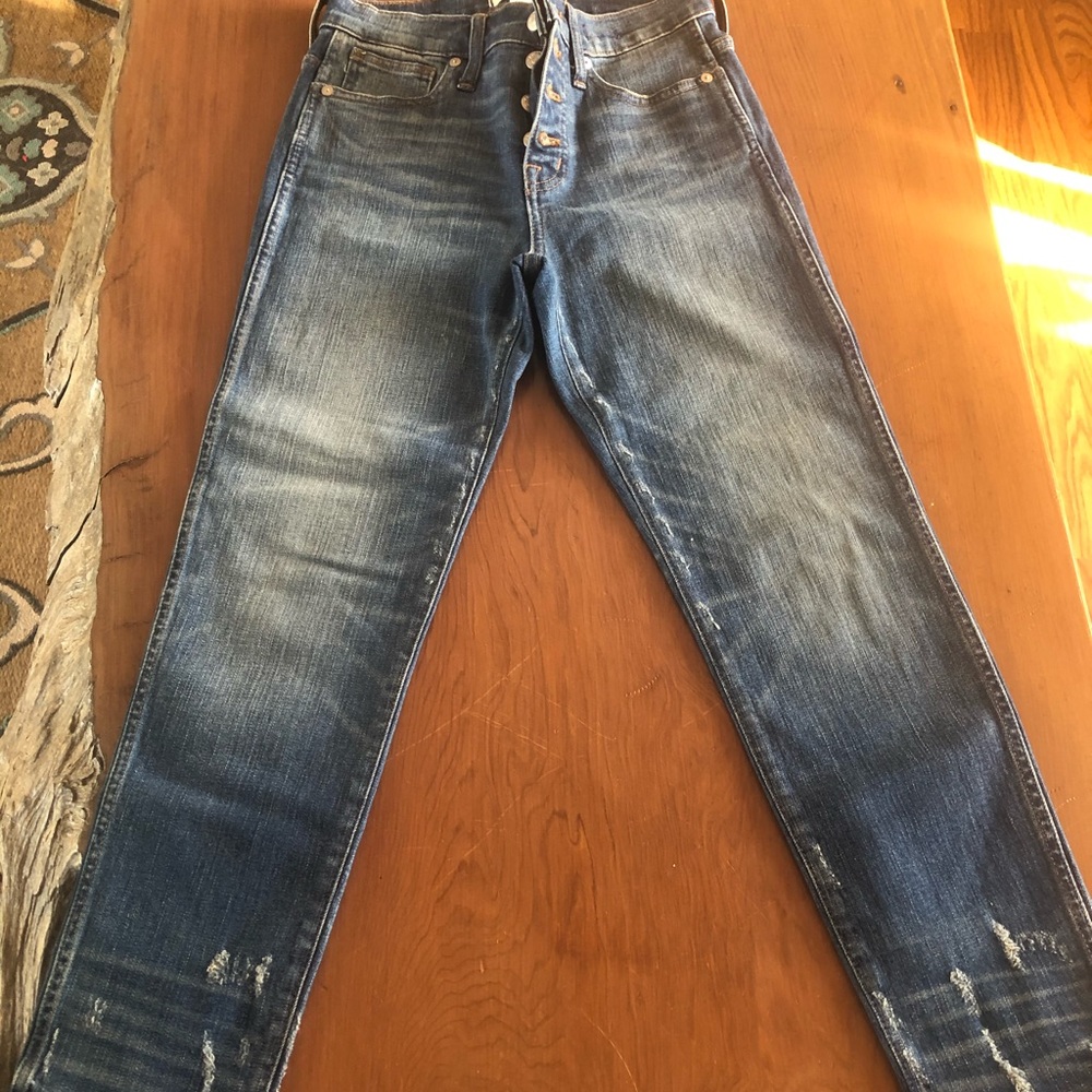 Madewell slim straight button fly 26